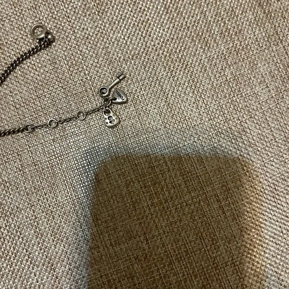 Fossil Silver Tone Rhinestone Necklace - Picture 6 of 7